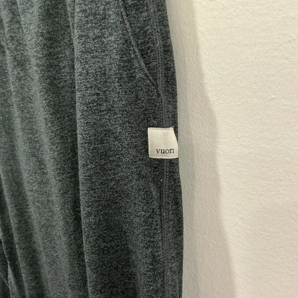 Vuori Women's Medium Sunday Performance Jogger Charcoal Heather Dreamknit - Picture 4 of 5